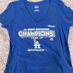 Women’s Dodgers National League division champions T-shirt from 2017!